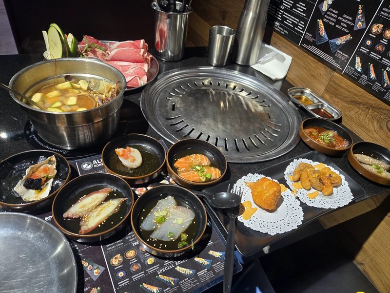 All You Korean BBQ food